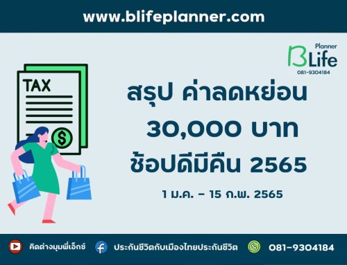 ช้อปดีมีคืน 2565 ค่าลดหย่อนใหม่สูงสุด 30,000 บาท